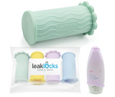 (4 Pack) LeakLocks® Toiletry Skins - Pastel Paradise